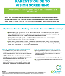 A Parents' Guide To Vision Screening